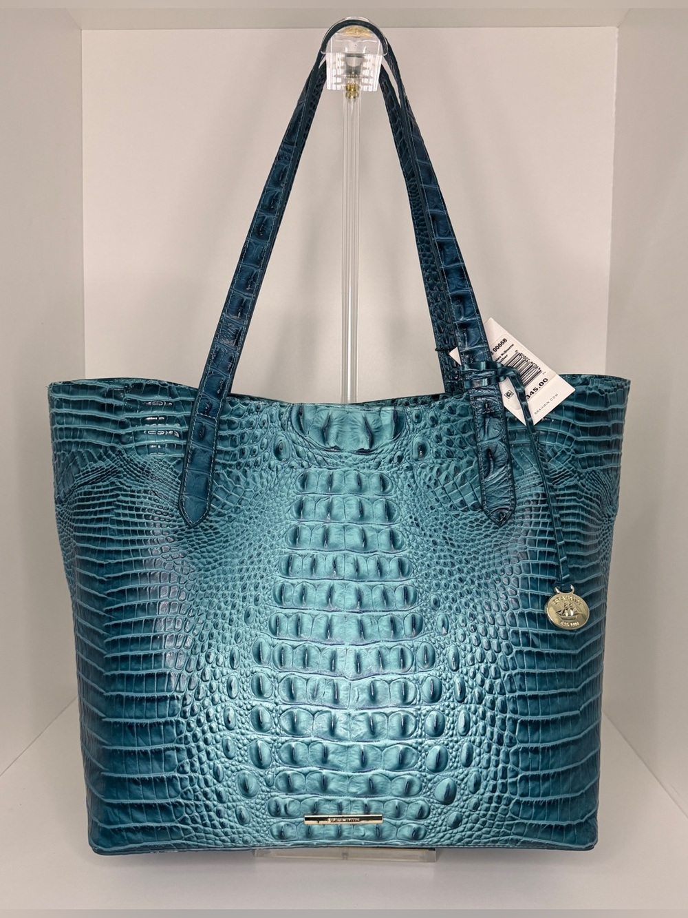 Brahmin EUC Brooke Tote - Bottle Blue Ombré - RETAIL $345
